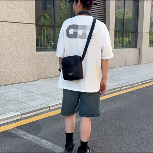 Travel shoulder bag sling pouch para sa lalaki men waterproof nylon compact bag