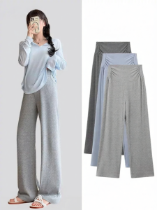 MIDULI | Comfortable Loose Summer Pants for Pregnant Women Short Figures