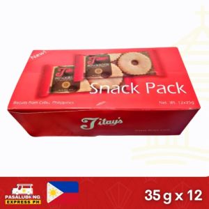 Titays Classic Rosquillos Snack / Baon BOX | 24 packs x 35 grams Cebus Best Pasalubong and Delicacy | Pasalubong Express PH