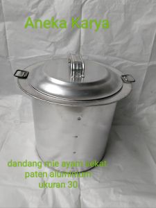 Tong mie-Dandang mie ayam aluminium ukuran 30 sekat paten