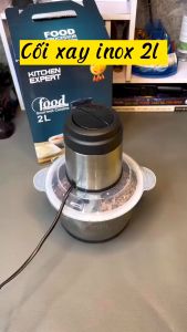 SKU15 - Máy xay thịt cối xay thực phẩm đa năng inox 304 dung tích 2L lưỡi xay bén 2 tốc độ cống suất 250w - GDMM