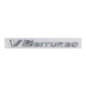 3d ABS V8 Biturbo Emblem Car Fender Badge Decal For C63S C63 E63 CLS63 V8 Biturbo Sticker Accessories
