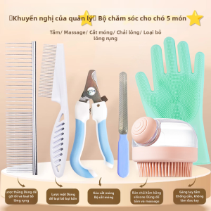 7o | Dụng Cụ Chăm Sóc Thú Cưng - Găng Tắm Cọ Bàn Chải Cho Mèo