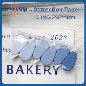 6pcs/set Gradient Correction Strips with Transparent Bag Portable School Office Supplies Stationery