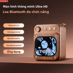 Loa Bluetooth Mini Di Động Tích Hợp Thẻ TF Âm Trầm Mạnh Mẽ Màn Hình Cảm Ứng Loa Siêu Trầm Không Dây Âm Thanh Nổi Vòm Loa Di Động Dùng Cho Gia Đình