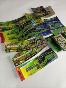 16 pcs sticker bus maudi asli unit/ sticker hologram anti air dapat 16 pcs/sticker bus mani artis