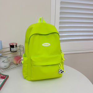 OUDENGPAI | Túi xách nữ màu xanh lá cây Túi xách học sinh Túi xách hai vai nhẹ dung tích lớn Túi xách nữ phong cách INS