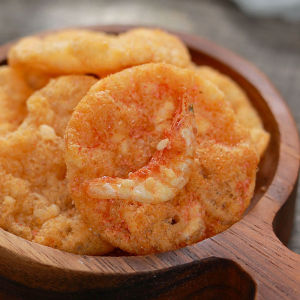 Crisp Cherry Blossom Shrimp Cake Prawn Crackers Non-Fried Puffed Potato Chips Shrimp Rice Biscuit Crispy Roasted Cherry Flavor Satisfy the Appetite Snacks