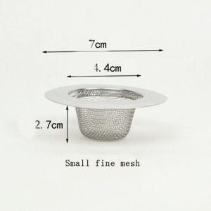 JUSTINLAU Kitchen Sink Filter Stainless Steel Mesh Sink Strainer Filter Sewer Mesh Strainers Bathroom Sink Strainer Drain Filter