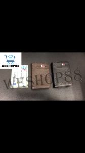 WESHOP88 1PC Mini Leather Thin Pocket Flip Purse Wallet Drivers License Business Credit Card ID Foldable Holder