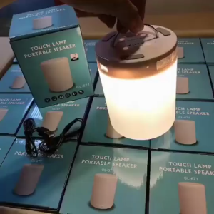 [ Konbini ] CL-671 Multifunctional Wireless Bluetooth Touch Table Lamp Rechargeable Portable Speaker Music Player Romantic LED