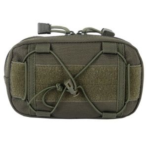 กระเป๋าอเนกประสงค์แบบแนวนอน Tactical Molle สำหรับผู้เชี่ยวชาญด้านการแพทย์ฉุกเฉิน (EMT) และการใช้งานทั่วไป (EDC) เหมาะสำหรับกิจกรรมกลางแจ้ง กีฬา ล่าสัตว์ ใช้เป็นกระเป๋าเป้สะพายหลัง กระเป๋าใส่อุปกรณ์เสริมสำหรับเสื้อกั๊ก