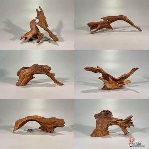 FEIZHUXIANSEN | Aquarium Decor Fish Tank Scenery Purple Yuzu Wood Small Driftwood Tree Stump