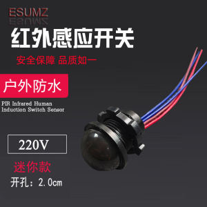Mini Embedded 220V Outdoor Waterproof Human Body Infrared Sensor Switch Led Rainproof Intelligent Sensor Probe