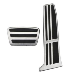 Ốp Bàn Đạp Chống Trơn Cho Toyota Camry 2018-2019 Avalon RAV4 2019 Lexus ES GS - Bảo Vệ Bàn Đạp Phanh Ga Bằng Thép Không Gỉ