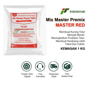 MIX MASTER RED - Pemerah Kuning Telur Pencerah Warna Kuning Telur Pada Unggas