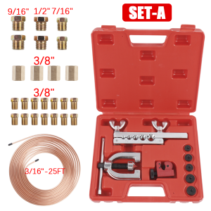 5FT 3/16 Brake Line Kit Includes A Pipe Cutter Flaring Tool Connectors And Repair Tools For Automotive Fuel Lines Brake Lines