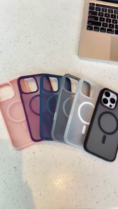 Ốp lưng OIie cho iPhone 16 16Plus 16 Pro 16Promax nhám từ tính chống sốc thiết kế camera button Matte Magnetic