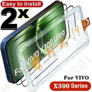 2Pcs For Vivo X300 Series Dust-Free Chamber High-Definition Tempered Glass Screen Protector Scratch and Impact Resistance