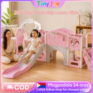 9 In 1 Luxury Kids Slide Playground Set with Swing Basketball Hoop and Telescope Pirate Ship Design Indoor Outdoor Climbing Frame for Kids