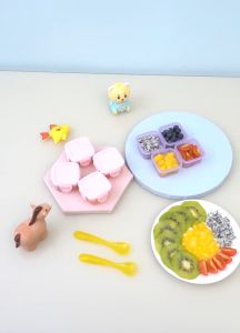 (1 pcs) 60ml Baby Mini Food Container Storage Cups Multipurpose Anti Leak Food Storage Box Snack Air Tight Milk Powder