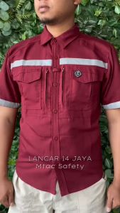 Grosir Kemeja Tactical M TAC Lengan Pendek / Kemeja M TAC Safety / Kemeja Lapangan