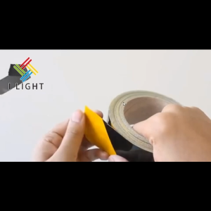 (Fast Delivery)Caution Tape PVC black and yellow striped reflective barrier tape 45/60/80MM*18M floor marking tape hazard warning stripe barricade tape