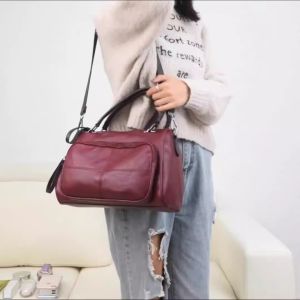 Women S Bag New European And American ย้อนยุคแนวแฟชั่นบอสตันกระเป๋าสะพายข้างกระเป๋าถือขนาดใหญ่