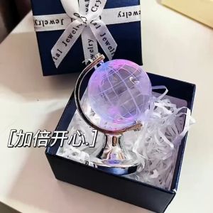 Mini Crystal Ball 6cm with Box Decoration Kids Baby Bedroom Home Decor Birthday Gift 礼物盒子