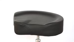 เก้าอี้กลอง อานม้า เบาะใหญ่ นั่งสบาย เบาะทรงสามเหลี่ยมอานม้า เก้าอี้ Drum chair McQueenรุ่นเก้าอี้กลองขาโลหะชุปโครเมียม