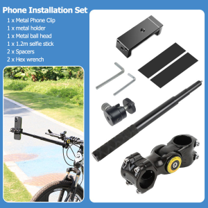 Jeebel Adjustable Aluminum Alloy Camera Mount for GoPro 10 Insta360 One R/X2 Durable High-Strength Pole Sleeve