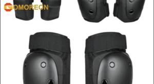 GOMOREON 6Pcs Adult/Youth Knee Pads Elbow Pads Wrist Guards Protective Gear Set for Multi Sports Skateboarding Skating Cycling