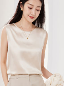 YAKUER | Silk Tank Top Women Dual-use Outwear & Underlayer Satin Mulberry Silk