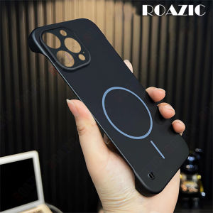 Luxury Ultra Slim Frameless Phone Case Compatible For Honor X9c 5G X9d 5G Wireless Charging Shockproof Matte PC Hard Phone Cover RG01