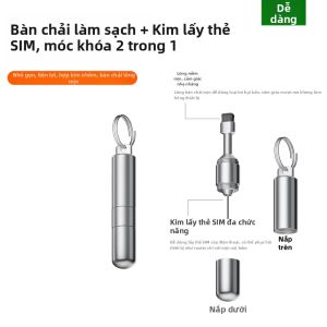 NUOPUCHI | Công Cụ Đa Năng Tháo Sim & Cọ Rửa Tai Nghe & Loa