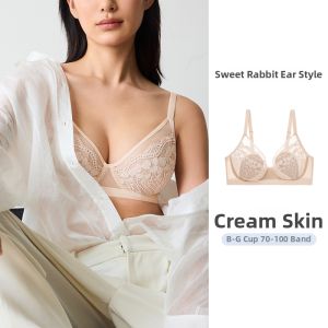 NAITANGPAI | Lace Thin Anti-bulge Gathering Breast Lift Plus Size Underwear