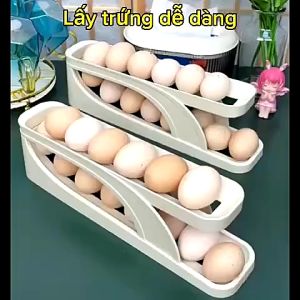 Khay Để Trứng 2 Tầng Lấy Trứng Tự Động