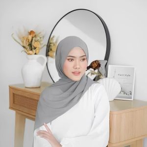 Pasminah Ceruty / Hijab Pashmina Ceruti Babydoll / Kerudung Pasmina Seruti