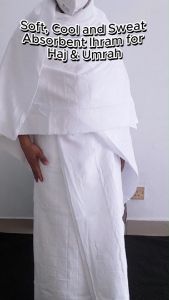 AL-MUNAWARA PREMIUM IHRAM - WARM & BRIGHT WHITE - PERFECT FOR HAJJ AND UMRAH
