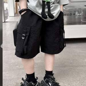 Quần Short Công Sở Mỏng Nhanh Khô Thời Trang Mùa Hè Cho Bé Trai Quần Năm Điểm Cotton Pha Trộn Thoải Mái Thoáng Khí