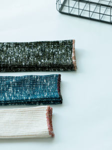 Beeff Retro Thick Needle Thick Thread Stacked Long Socks \"Antique Woven Socks Vintage\" Long-Staple Cotton Snowflake Socks