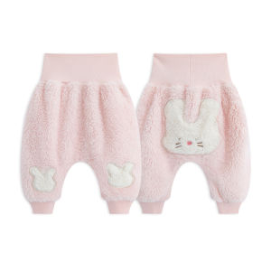Cute Cartoon Huggable Plush Baby Pants For Spring & Autumn Outing