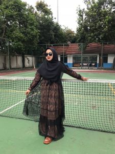 Gamis Brokat Sakura terbandit/tercantik/terlaris/ternew 2023