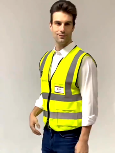 Safety Mesh Vest Reflective Vest Yellow/Orange 60g High Visibility 360° Reflectively
