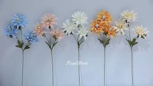 Bunga Anemone Artificial 3 Cabang/Bunga Hias Tangkai 70cm/Bunga Dekorasi Premium (NK-126)