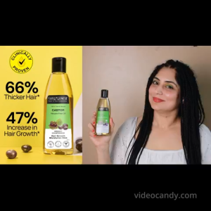 Soulflower Organic Castor Hair Oil Cold-Pressed & Clinically Proven for Hair Growth