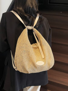 Fashionable Hollow out Straw Weave Womens Shoulder Bag 2025 New Style Summer Multi-Functional Underarm Tote Bag