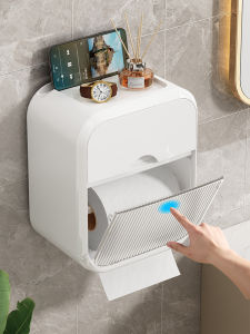 Hourleey | Waterproof Easy-to-Install Toilet Paper Holder
