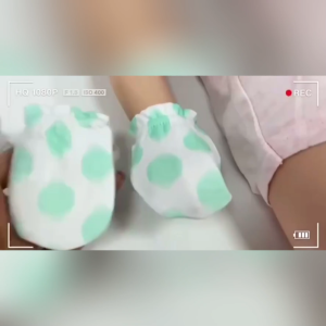 Kangaroomom 1pairs Baby Cotton Mitten Hand Glove Anti Scratch