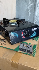 GMC 111 Kompor Gas 1 Tungku Body Stainless Steel Kuat Bunner Kuningan + SELANG REGULATOR